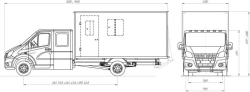 Vehicles for emergency services and police type 3010 mod. 3010KS, on the basis of chassis and T/S Gazelle NN, mod. C42R9