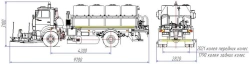 Road maintenance machine with a set of summer equipment model MK-4532-06