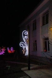 LED console (LED panel) "Retro" - decorative street lamp on brackets (modifications 220V, 24V,12V),