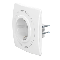 CADUCEUS ALING EON Flush-mounted socket outlet with earthing without blinds with plastic base 16A, 250V~, white, art. no. E630.0