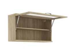 Hinged kitchen shelves