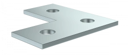 CLM50D-PLS-090-40 L-shaped connecting plate for STRUT-profile EZ IEK