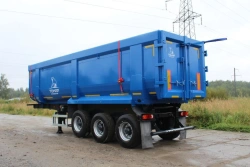 Dump semi-trailer of Tonar 952301 model with axles of TONAR models: 90422, 90424, 90431.