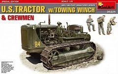 Prefabricated model American Tractor with Winch and crew. Special Edition