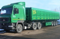 Semi-trailer grain carrier type 8785T9 on axle MD.?1?2050?12??120?16 (single axle) or on axle MD.?2?1850?12??120?16, (double axl