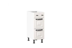 Marina LD.273170.000 Front set for kitchen cabinet 300 with 3 drawers (5) (Textured white oak )