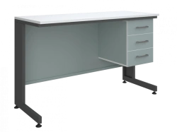 Laboratory table with drawer type 2 high 2
