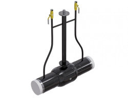 Fully welded steel ball valve ALSO series GAS stainless steel welded ball valve reduced with an elongated stem (under the insula