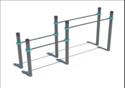 Multilevel double bars for push-ups