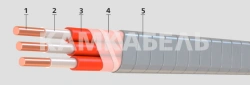 Cables for submersible electric pumps installations with insulation made of chemically cross-linked polyethylene KPvPpBK
