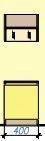 Duty corner "Junior". (with shelf, 3 hooks). (Furniture for kindergartens brand "Interior" series "TDI Kids")