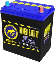 Accumulative lead starter battery TYUMEN BATTERY 6ST-40L ASIA