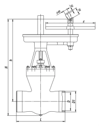 Gate valve 2s-28-6