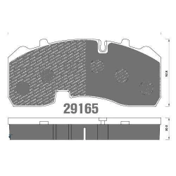 Disc pad for trucks BPW, ROR, Knorr axle WVA 29165