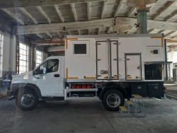 Van truck Welding repair unit on KAMAZ chassis