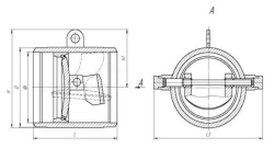 Check valve KO 1600 under welding