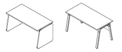 Straight table. Furniture set "Line"