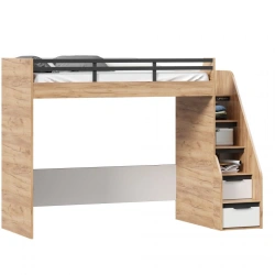 Urbane LD.528250.000 Left-side loft bed (Golden Oak/White )