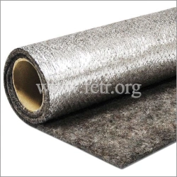 Felt impregnated, coated or dubbed, needle-punched from natural or chemical yarns.