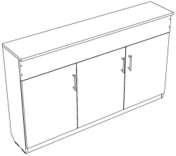 Blackboard cabinet