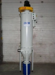 Air aspiration unit with pneumatic cleaning AU-2P