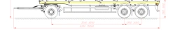 Trailer 843431 (loading space design - load-bearing frame, platform)