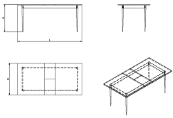 Folding table (SR series)