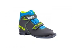 Children's ski boots TREK Laser1 black (logo lime neon) 75