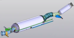 Exhaust system 11.26.020.306.000 (corresponds to 11.26.512.500.000)