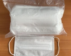 Medical face mask for respiratory tract protection, disposable, non-sterile