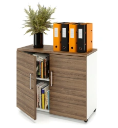 ZAMM swinging cupboard with 2 shelves, 2 doors, on adjustable supports