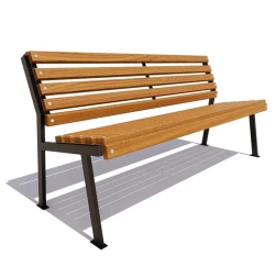 Retro bench without armrests article 77108