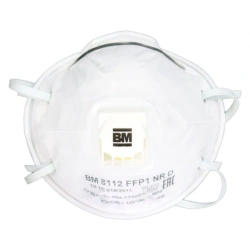 Filtering half-mask for protection against aerosols of the VM trade mark, VM 8100 series: models VM 8112 protection class FFP1 N