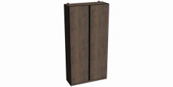 A03.3.2400 Double-door cupboard with handle-profile 1200x2400x450