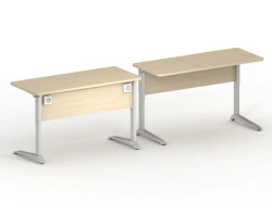 Electrified two-seater pupil's desk