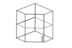 Hinged corner cupboard PGL LK ??1