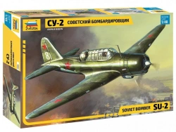 Assembled model "Su-2 aeroplane"