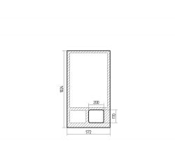 Driver's door partition glass 4292260-7803020-01