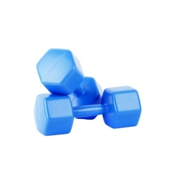Plastic dumbbells 1,1 kg with filler