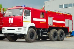 Foam extinguishing vehicle APT (5,0-7,5)-100, type 58815K43118, modification APT (5,0-7,5)-100 (43118), on chassis KAMAZ-43118-5