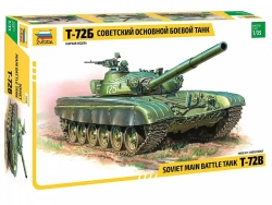Assembled model "Soviet main battle tank T-72B"