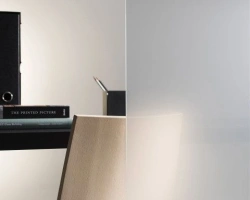 Laminated construction glass of Stratobel Grey Shadow 33.1 trade mark