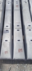 Reinforced concrete sleepers type I for separate rail fastening with threaded attachment of rail and lining to sleeper subtype S