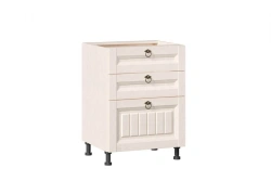 Type 4 LD.270140.000 Kitchen cabinet 600 with 3 drawers body (Oak Provence )
