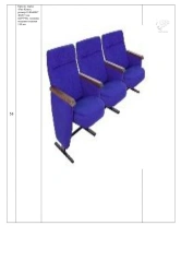 Armchair, brand "Rio Kino", size: 540*740*915 mm (W*H*H), seat cushion thickness: 110 mm.