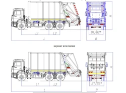 Garbage truck of special model MK-4548.36
