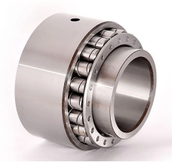 Roller bearing with twisted rollers