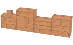 Shelving unit "Steam Engine". Model S-P
