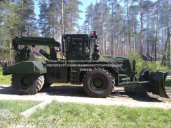 Engineering wheeled demolition vehicle IMRK-1SA "SCORPION" equipped with YAMZ engine (YAMZ-238M2, YAMZ-238D, YAMZ-7511)