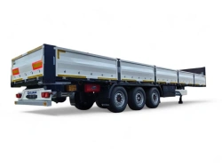 Flatbed semi-trailer with conics